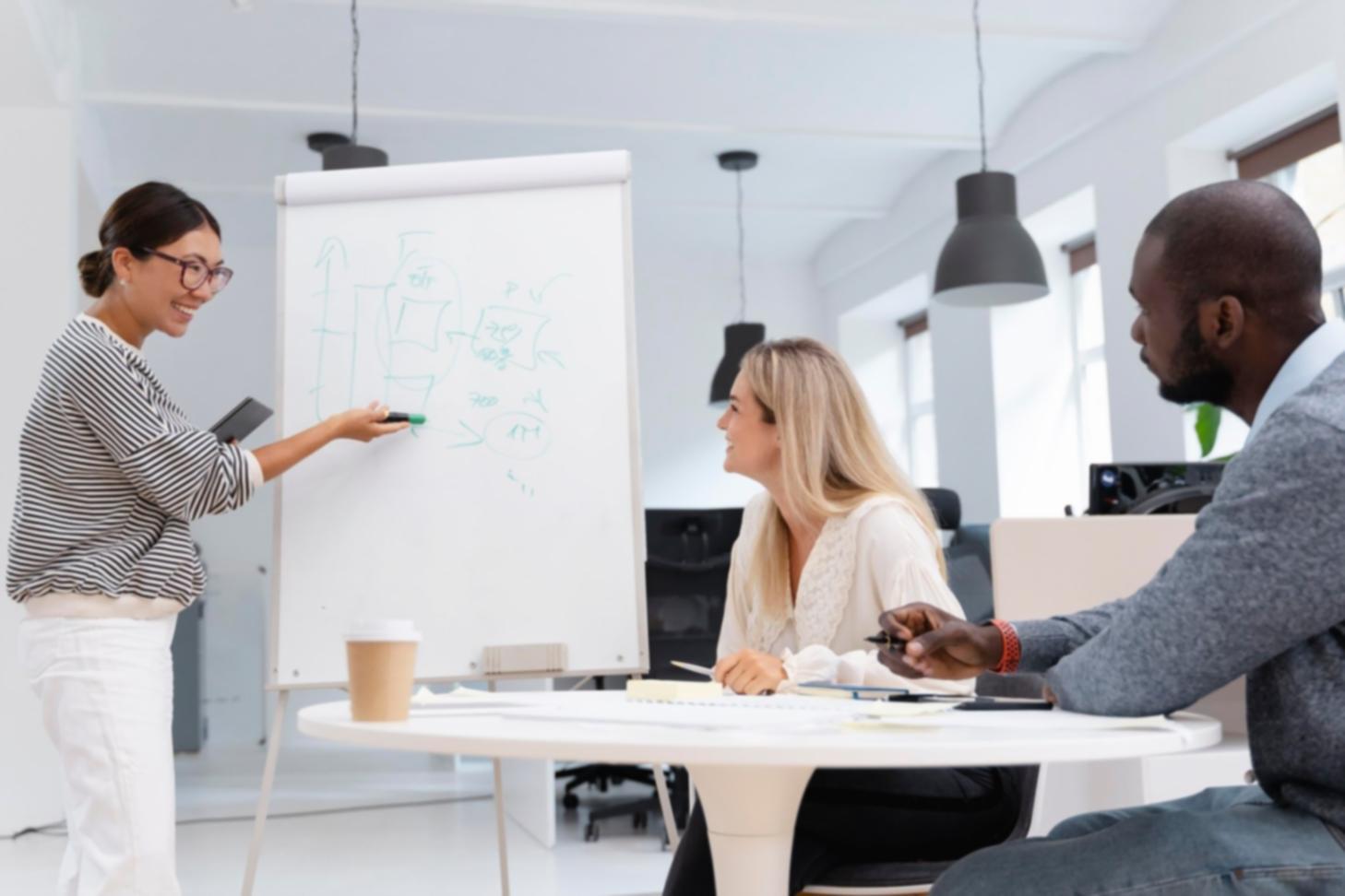 Équipe de travail collaboratif sur l'analyse financière